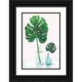 thumbnail image 1 of Wellington Studio 13x18 Black Ornate Wood Framed with Double Matting Museum Art Print Titled - Statement Palms II, 1 of 4