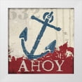 thumbnail image 1 of Wellington Studio 15x15 White Modern Wood Framed Museum Art Print Titled - Nautical IV Red, 1 of 4