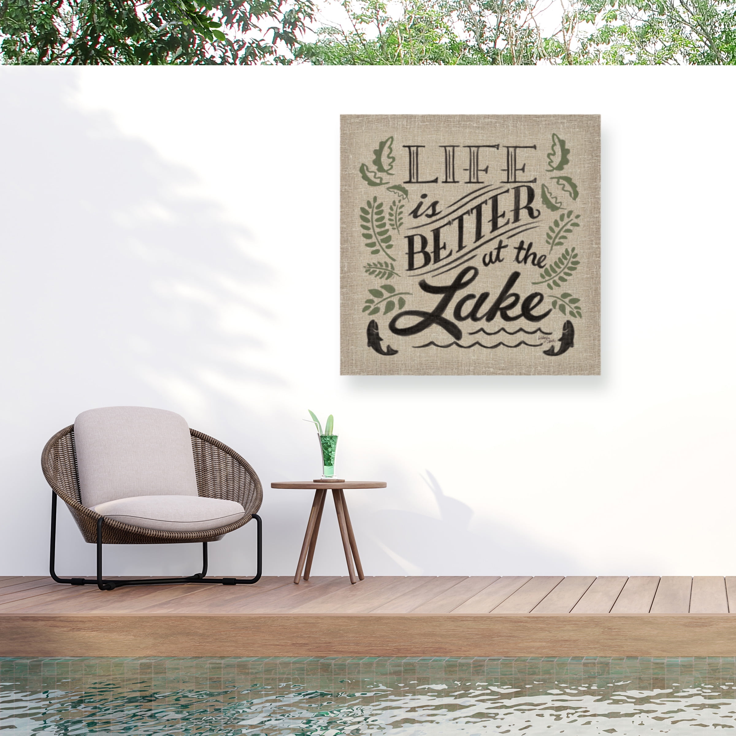 Wellington Studio 'Lake Life I Color' Outdoor Canvas