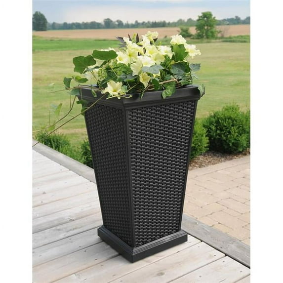 Wellington Tall Planter Black