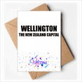 thumbnail image 1 of Wellington The New Zealand Capital Welcome Back Greeting Cards Envelopes Blank, 1 of 4