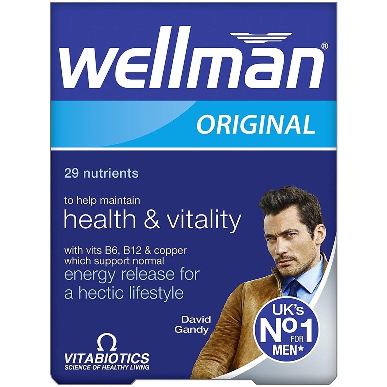 Wellman Types Vitabiotics Wellman Original Men's Multivitamin - 30 Tablets - Walmart.com