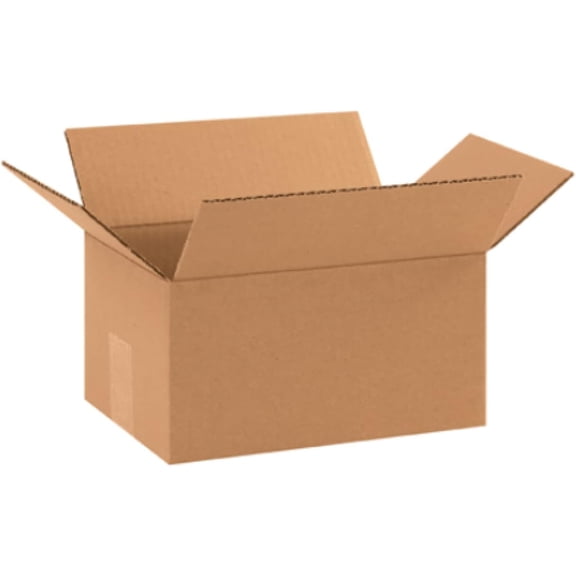 Wellmark - 50 Pack of 10x7x5 Corrugated Cardboard Packing Shipping Mailing Moving Carton Boxes Cube