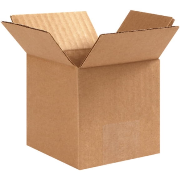 Wellmark - 50 Pack of 4x4x4 Corrugated Cardboard Packing Shipping Mailing Moving Carton Boxes