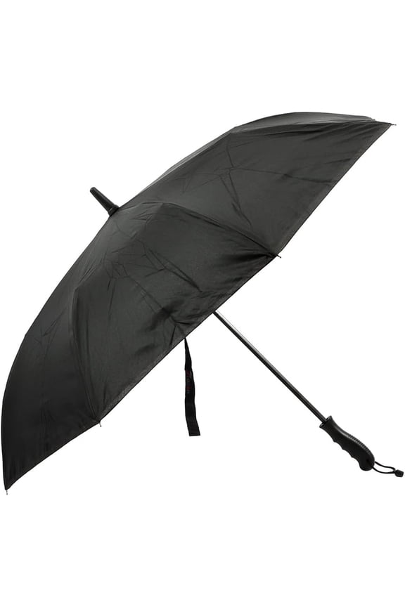 Compact Travel Umbrella, Black | Mini Rain and Sun, UV Protection, Ultra Lightweight, 8 Ribs Folding, For Women
