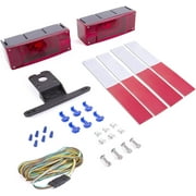 Wellmax 12V LED Trailer Lights Kit, Attachable Tail Lights for RV, Marine, Boat, Trailer, Camper, Low Profile Submersible and Waterproof