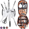 thumbnail image 1 of Wellmax Camping Utensils Cooking Set, Camping cookware with Kitchen Knife and Equipment, Camping Accessories and Supplies with Travel Organizer, Orange Camo Color, 1 of 9
