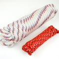 thumbnail image 1 of Wellmax Diamond Braid Nylon Rope, 1/2 in X 50 Foot with UV Protection and Weather Resistance, Red and White, 1 of 8