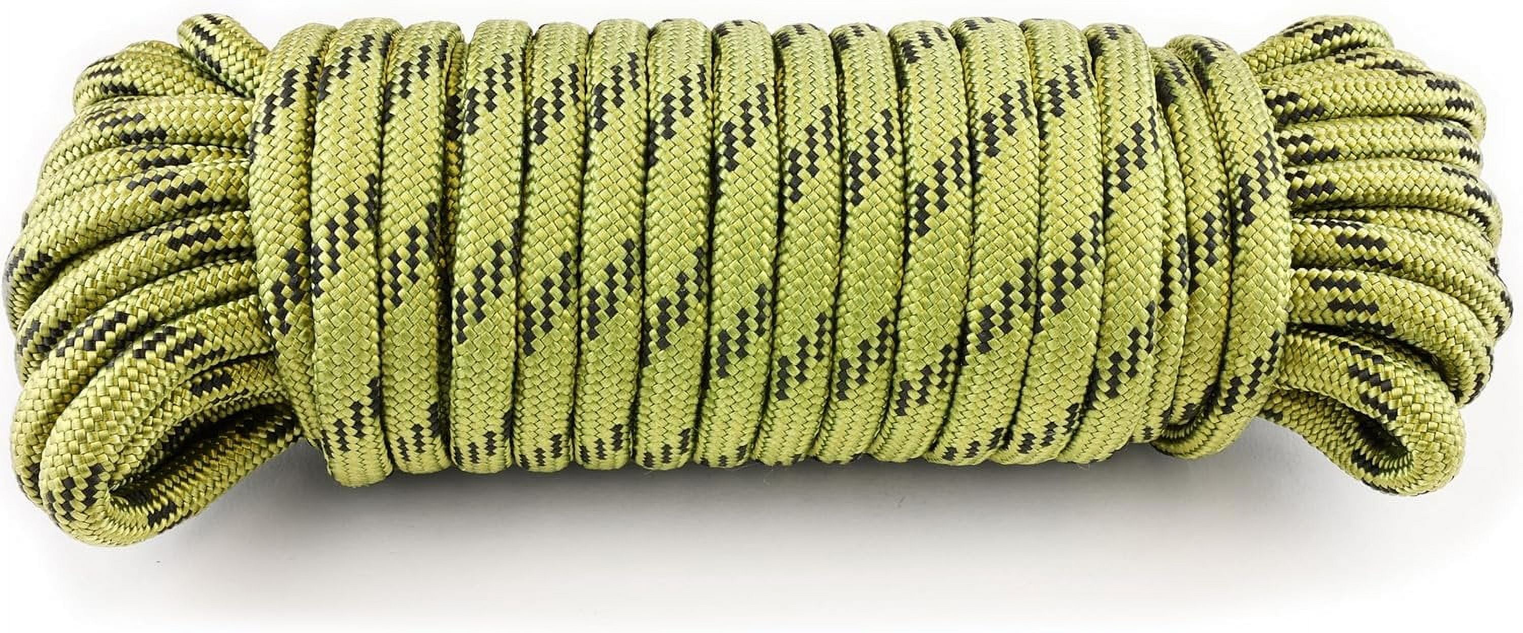 Wellmax Diamond Braid Nylon Rope, 3/8 in X 50 Foot, UV Resistant, High ...