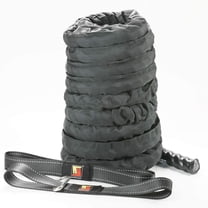 Wellmax Heavy Duty Battle Rope with Portable Anchor Kit, 1.5 inch by 30ft, Perfect for Muscle Training Exercise, Fitness, Cardio Workout and Crossfit