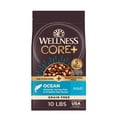 thumbnail image 1 of Wellness CORE+ Adult Dry Dog Food with Freeze Dried Pieces, Grain Free Kibble+, Natural, High Protein, Chicken Free, Whitefish, Herring, and Salmon Recipe, 10 lb Bag, 1 of 10