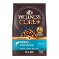thumbnail image 1 of Wellness CORE+ Dry Dog Food with Freeze Dried Pieces, Wholesome Grains, High Protein, Natural, Ocean Whitefish & Herring Recipe, (18-Pound Bag), 1 of 10