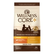 Wellness CORE+ Adult Dry Cat Food for Indoor Cats, Natural, Grain Free Kibble, Chicken and Turkey Recipe, 11 lb Bag