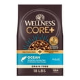 thumbnail image 1 of Wellness CORE+ Dry Dog Food with Freeze Dried Pieces, Grain Free, High Protein, Natural, Ocean Whitefish, Herring, & Salmon Recipe, (18-Pound Bag), 1 of 10