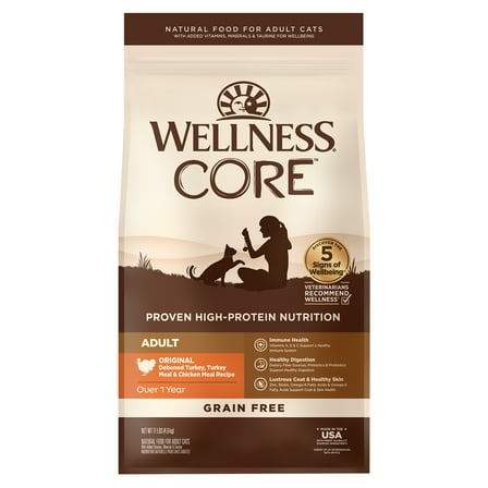 Wellness CORE Grain-Free Original Formula Dry Cat Food, 11 Pound Bag