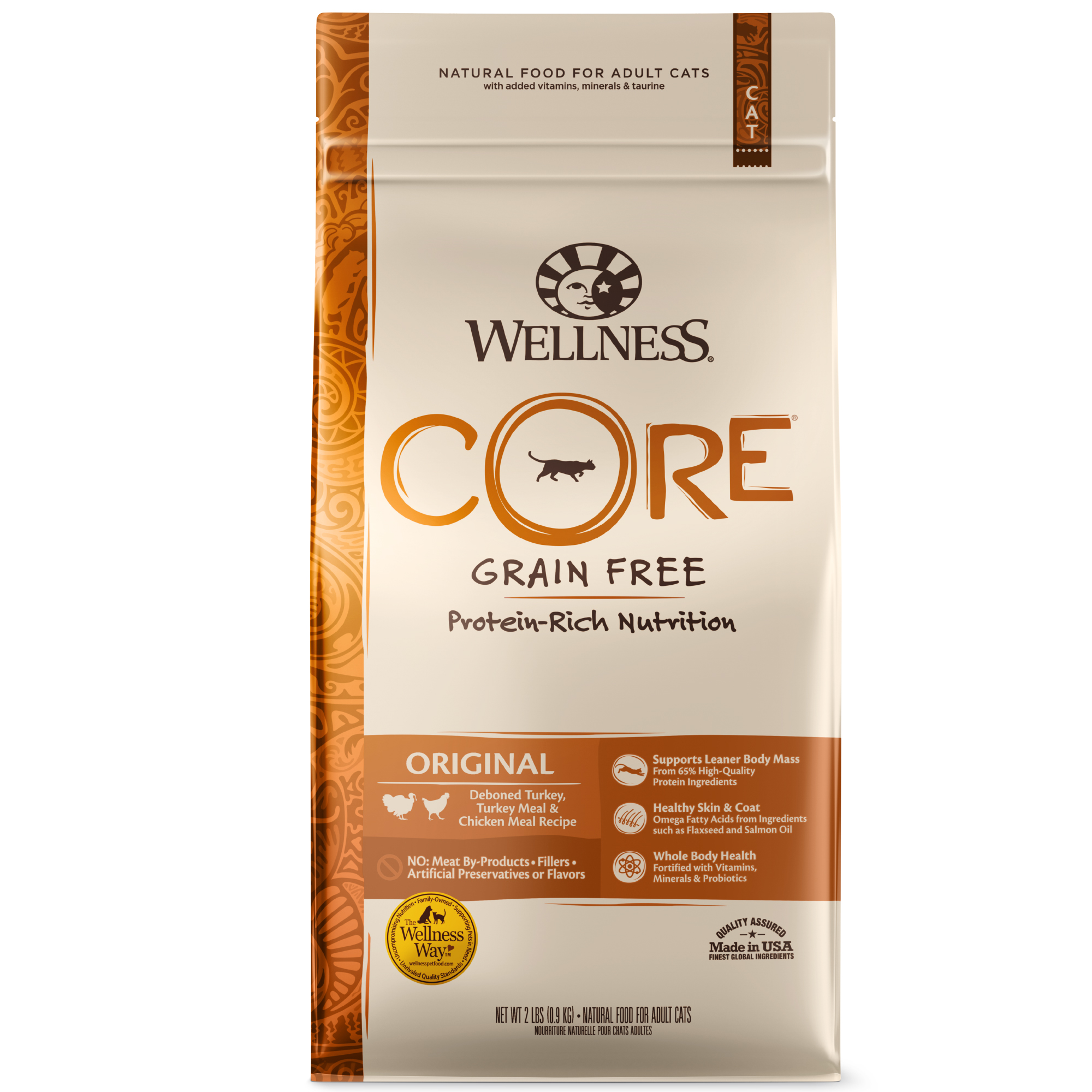 Wellness CORE Grain-Free Original Formula Dry Cat Food, 2 Pound Bag - image 1 of 7