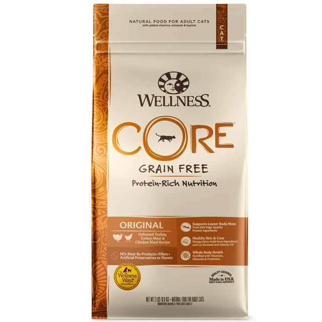 Wellness CORE Grain-Free Original Formula Dry Cat Food, 2 Pound Bag