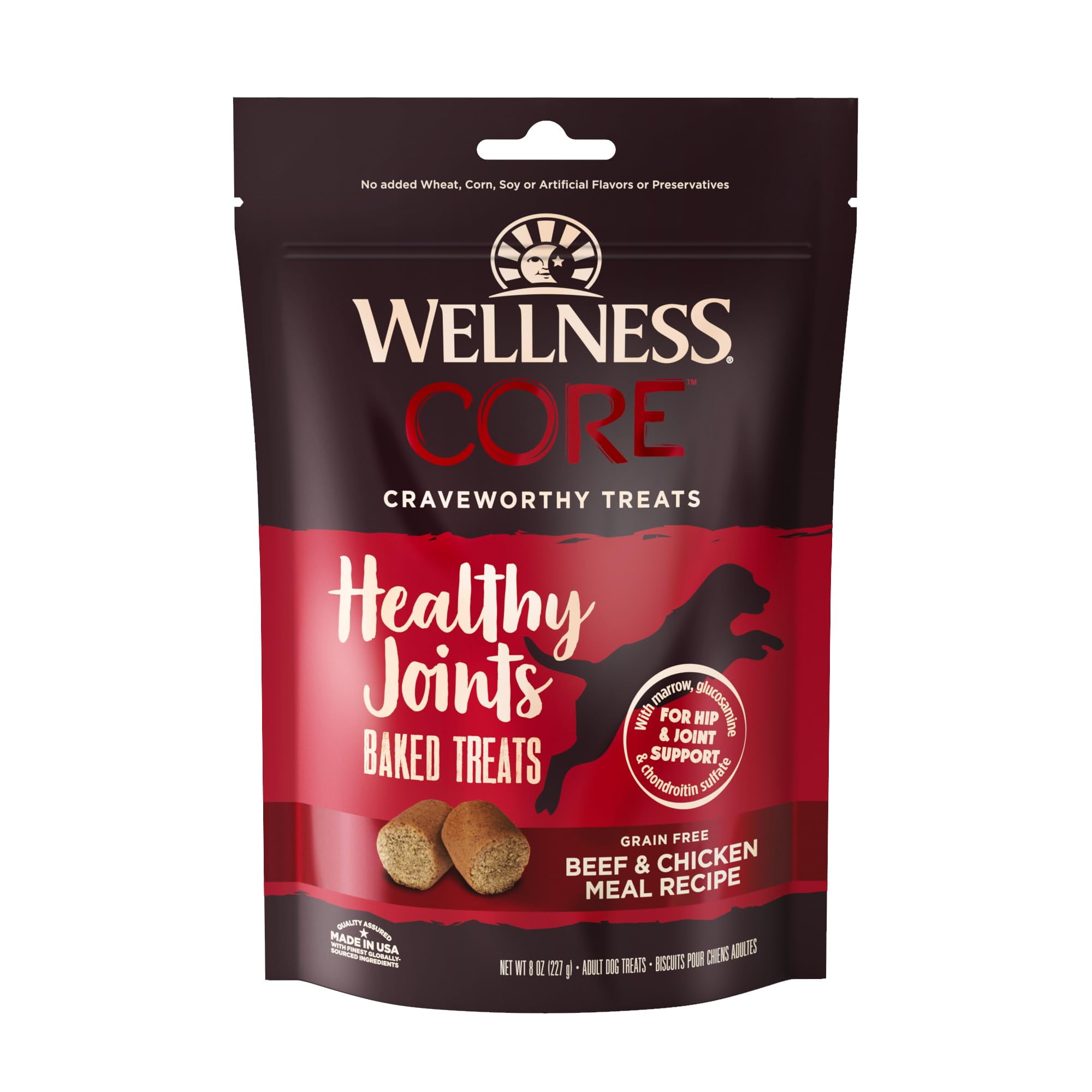 Wellness CORE Healthy Joints Dog Treats, COC1Natural, Grain Free, 8 oz