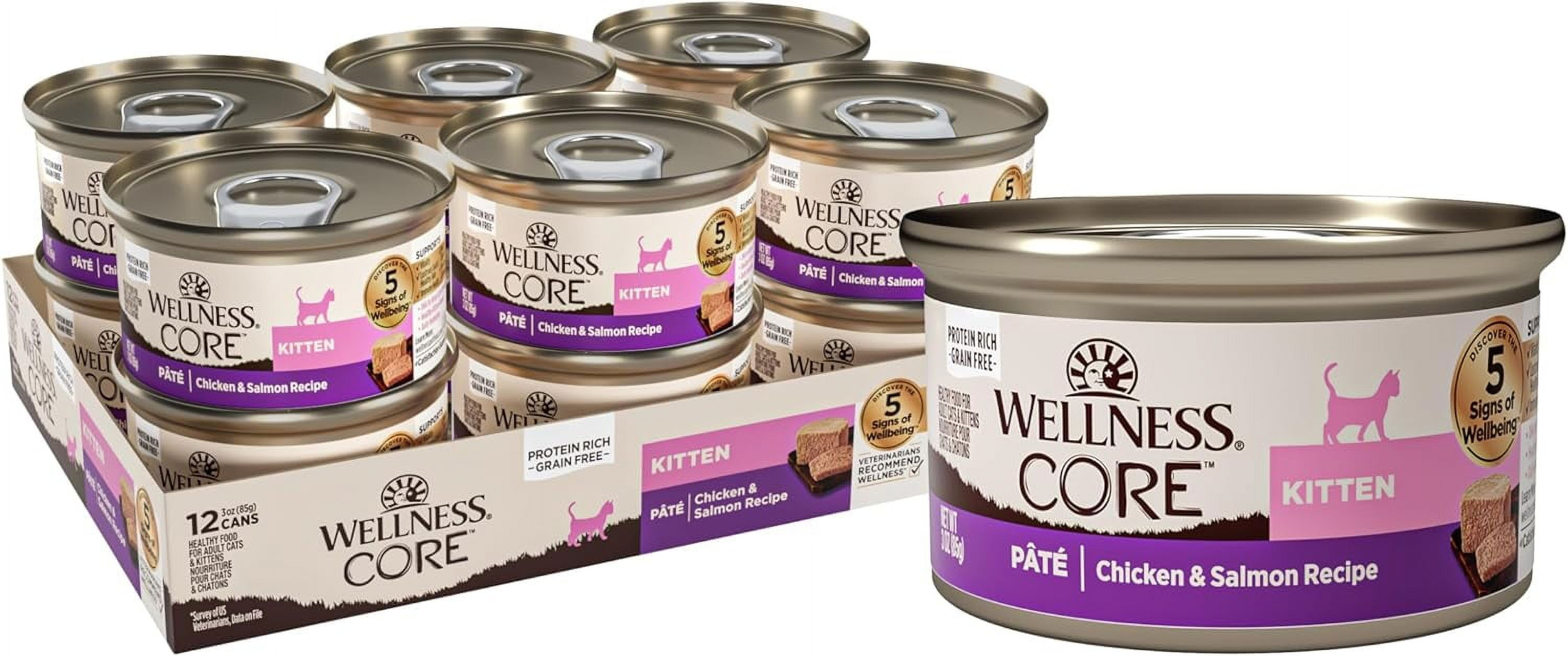 Wellness CORE Kitten Recipe, Natural Grain Free Canned Wet Kitten Food