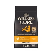 Wellness CORE Puppy Dry Dog Food, Grain Free, High Protein, Natural, Chicken & Turkey Recipe, 4-Pound Bag
