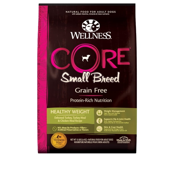 Wellness CORE Natural Grain Free Dry Dog Food, Small Breed Healthy ...