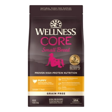 Wellness CORE Natural Grain Free Dry Dog Food, Small Breed Puppy, 4-Pound Bag
