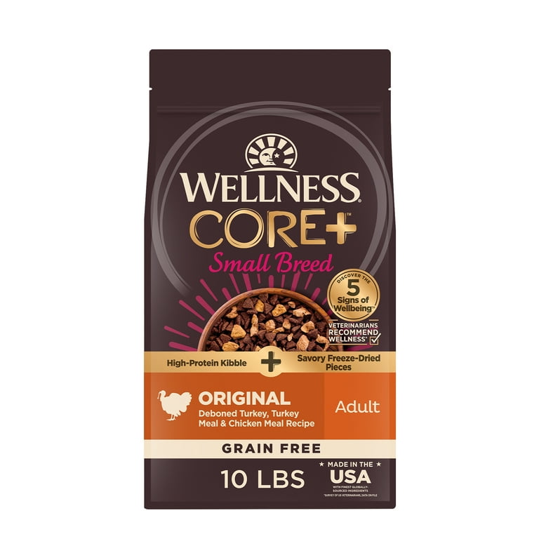 Free Shipping! Wellness CORE+ Dry Dog Food, Small Breed, High