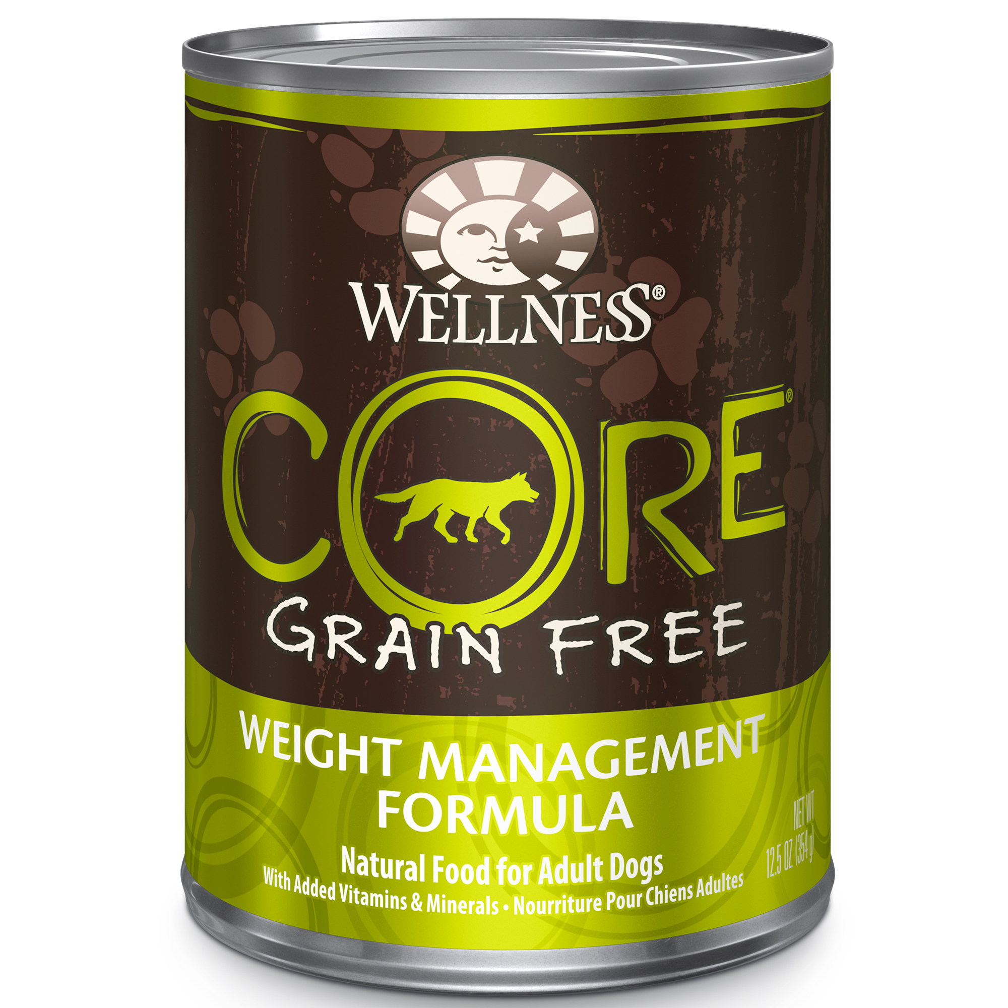Wellness CORE Natural Wet Grain Free Canned Weight Management Dog Food, 12.5-Ounce Can (Pack of 12) - image 1 of 8