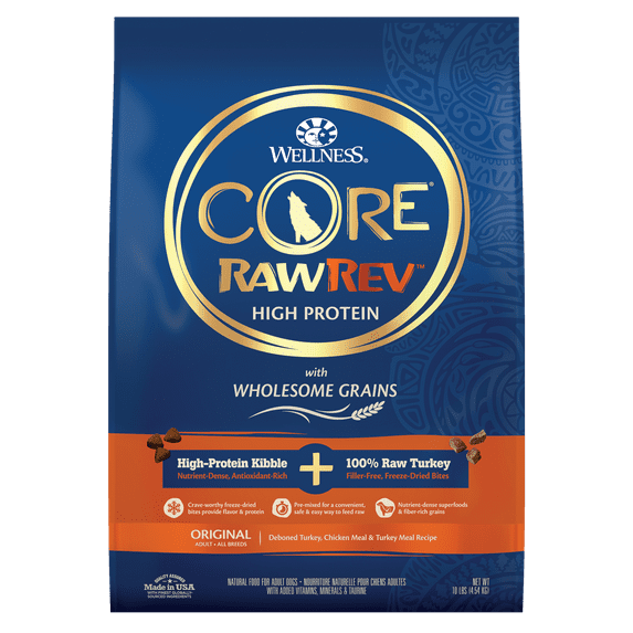 Wellness CORE RawRev Wholesome Grains Original Recipe, 10 Pound Bag