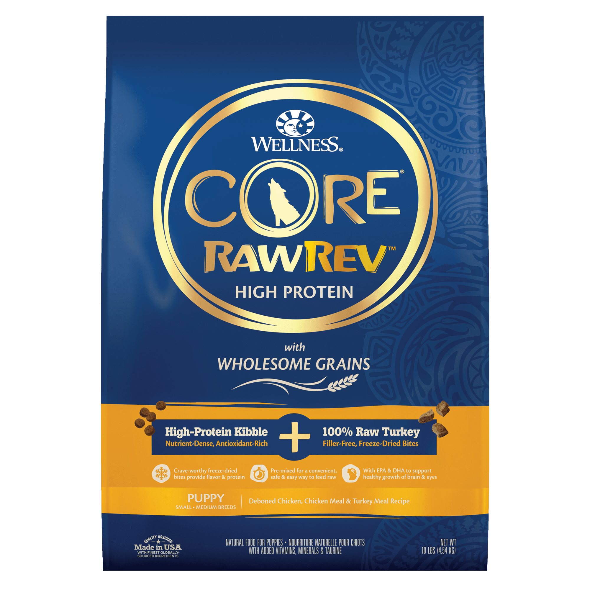 Wellness CORE RawRev Wholesome Grains Puppy Recipe 10 Pound Bag