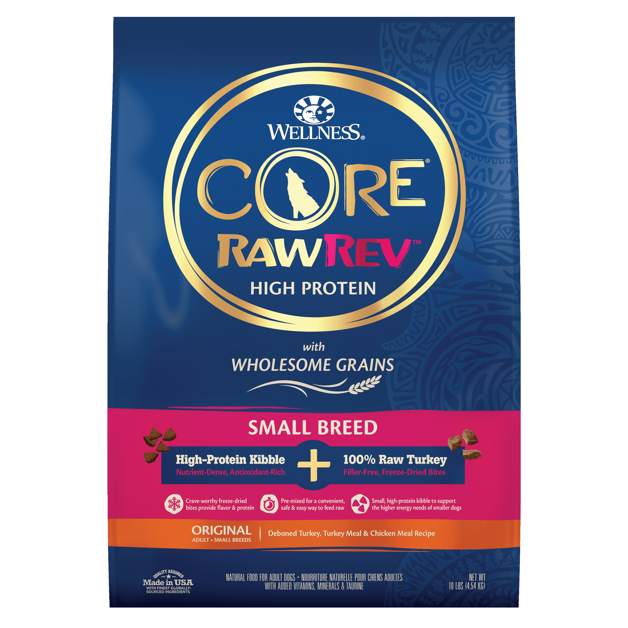 Wellness CORE RawRev Wholesome Grains Small Breed Original Recipe, 10 