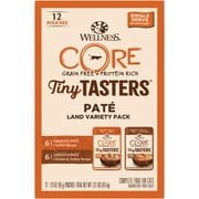 Wellness CORE Tiny Tasters Land Variety Pack, Chicken & Turkey Pate Wet Cat Food, 1.75 oz (12 Pack)