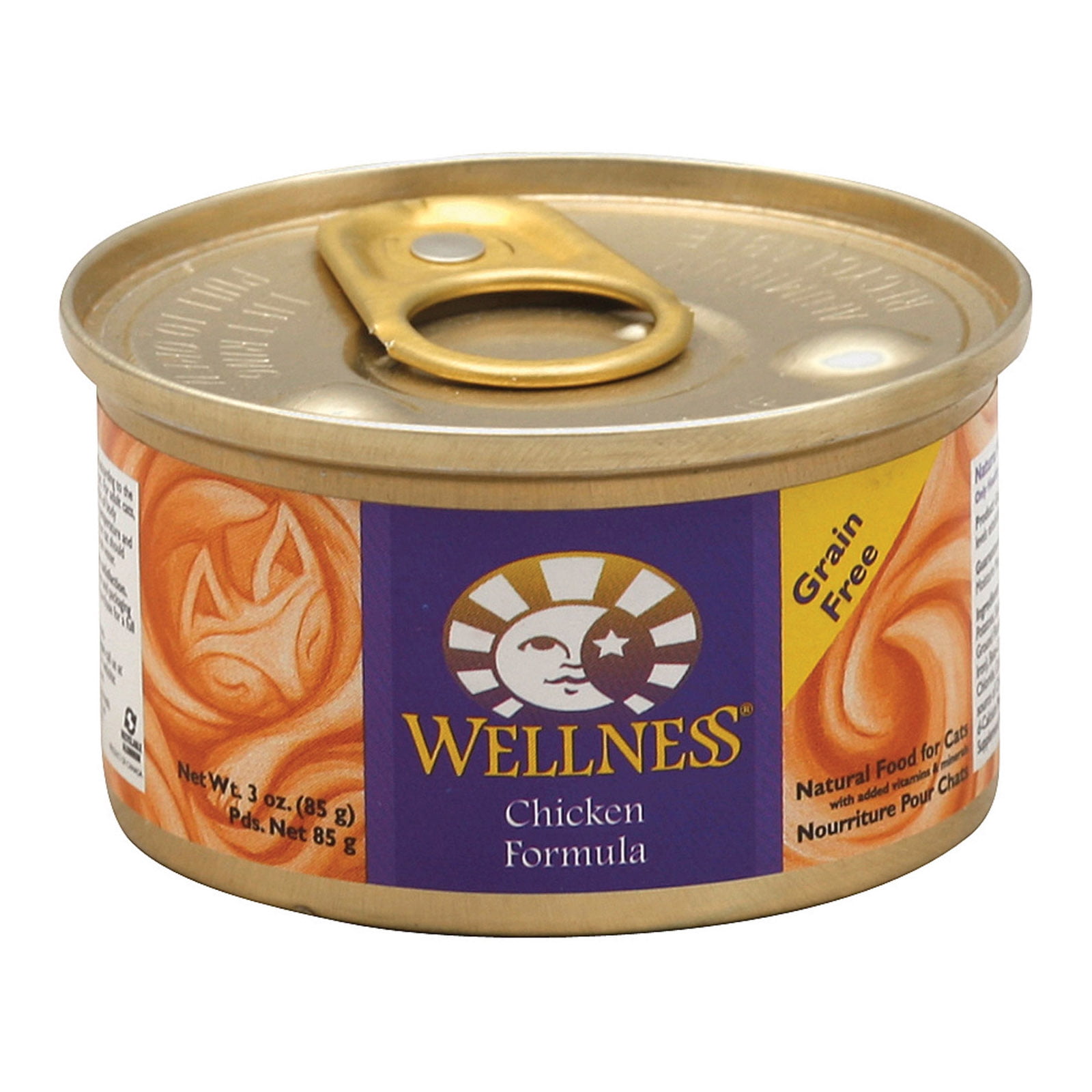 Wellness Complete Health Chicken Entree Flavor Pate Wet Cat Food, 3 oz. Cans (24 Count)