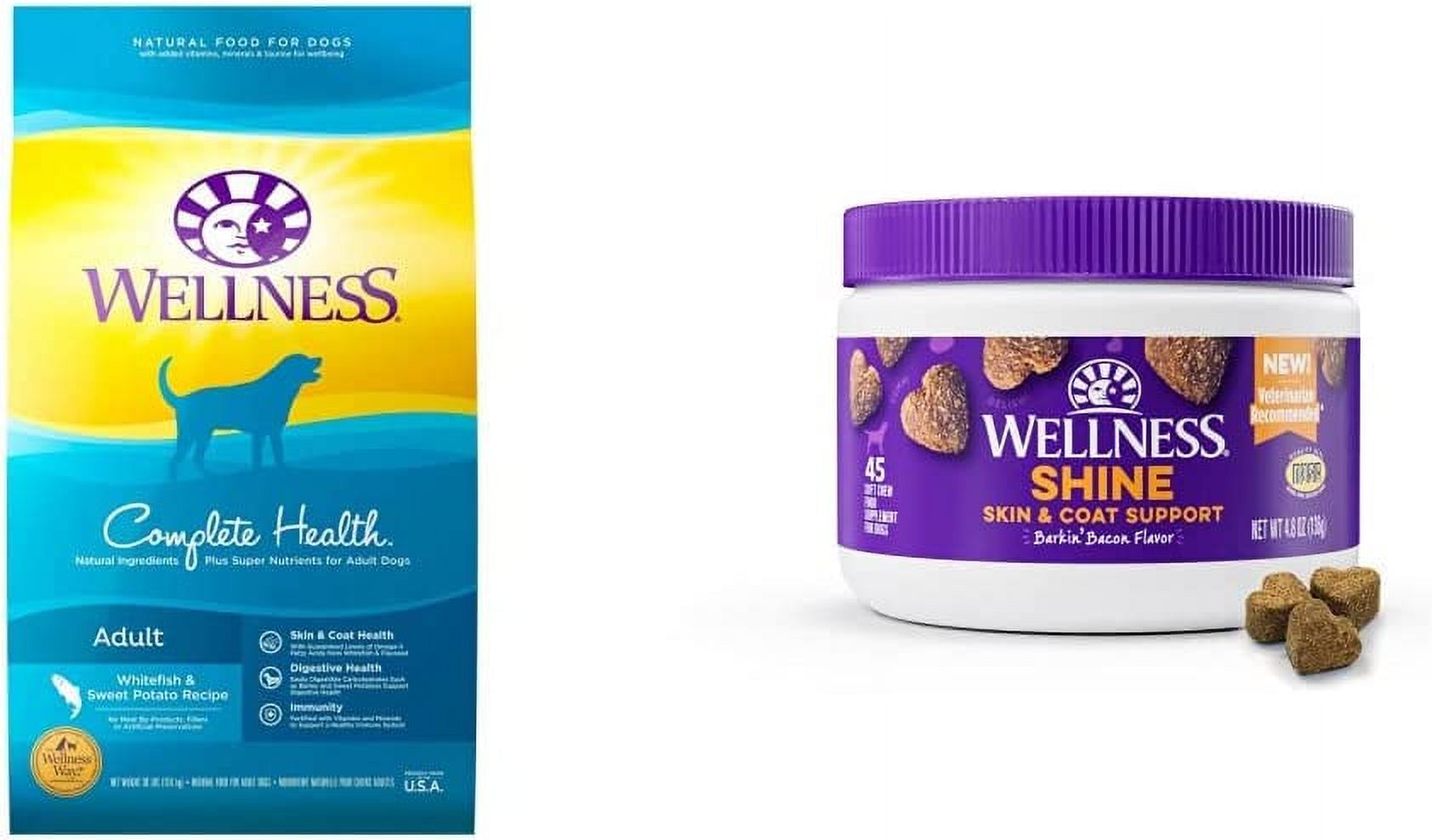 Wellness Complete Health Food + Supplements Bundle Natural Dry Dog