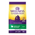 thumbnail image 1 of Wellness Complete Health Dry Dog Food, Grain Free, Natural, Lamb Recipe, (24-Pound Bag), 1 of 9