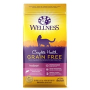 Wellness Complete Health Natural Grain Free Salmon & Herring Indoor Dry Cat Food, 5.5 Pound Bag