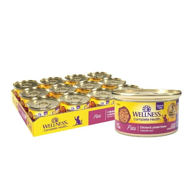 Wellness Complete Health Natural Grain Free Wet Canned Cat Food