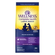 Wellness Complete Health Natural Large Breed Dry Dog Food, Chicken & Rice, 30-Pound Bag