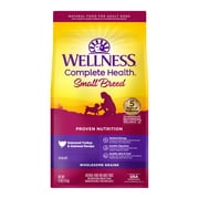 Wellness Complete Health Natural Small Breed Dry Dog Food, Turkey & Oatmeal, 4-Pound Bag