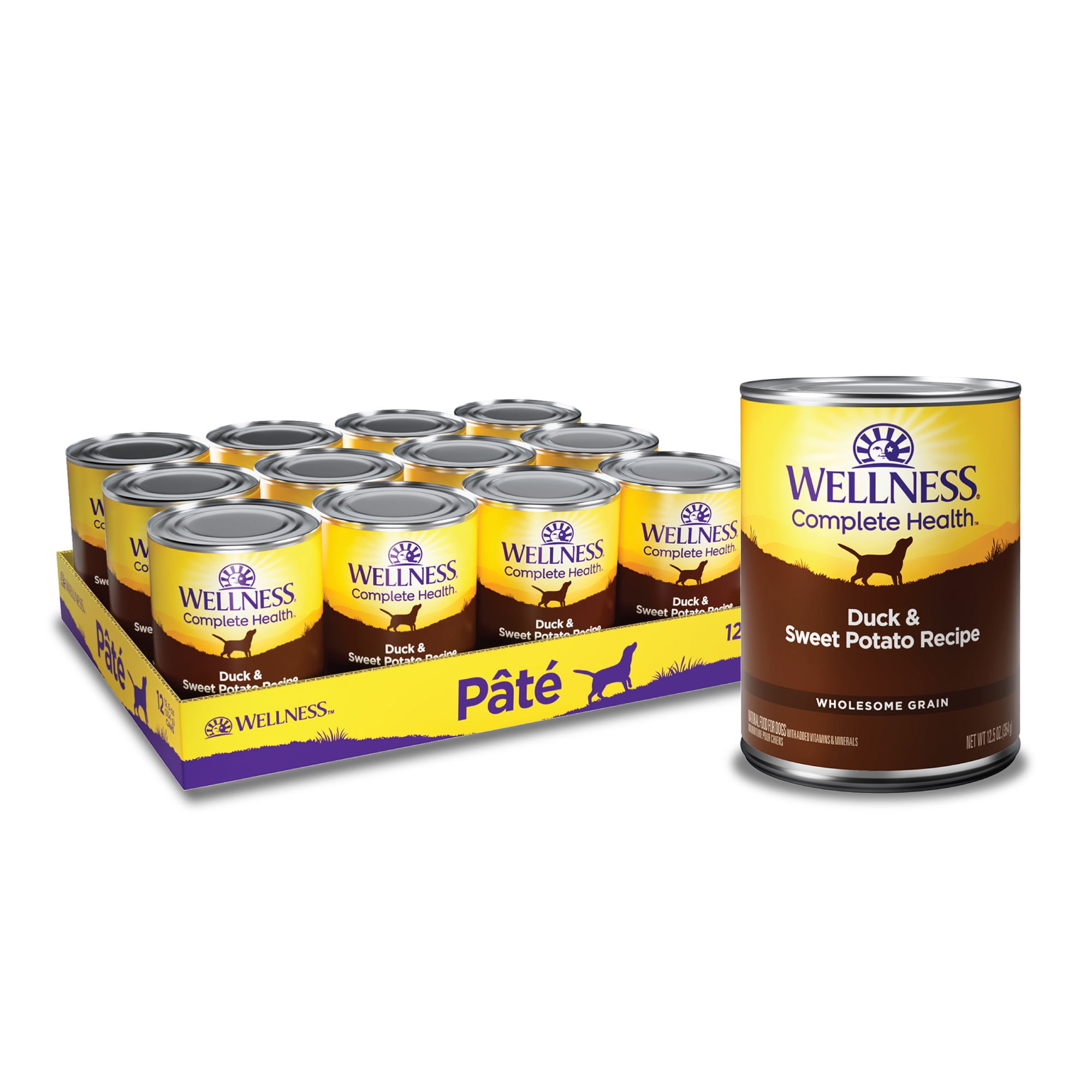 Wellness Complete Health Natural Wet Canned Dog Food Duck Sweet