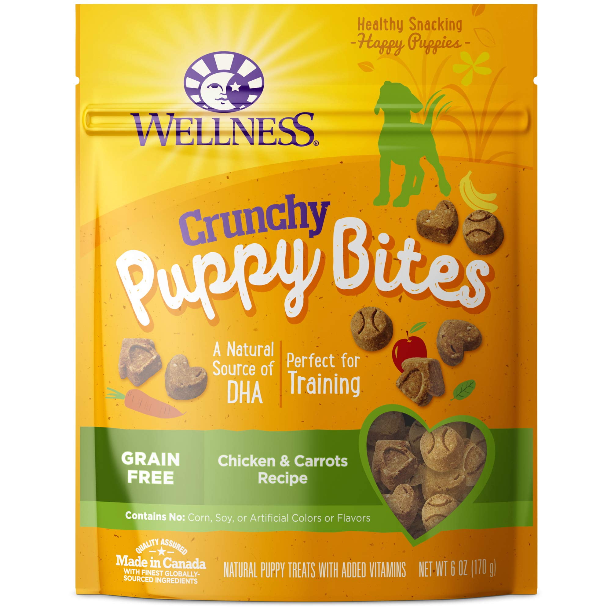 Wellness Crunchy Puppy Bites Natural GrainFree Treats for Training