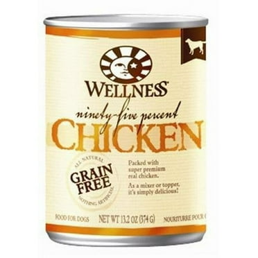 Wellness Dog Canned Food - 95% Chicken - Case of 12 - 13.2 oz.