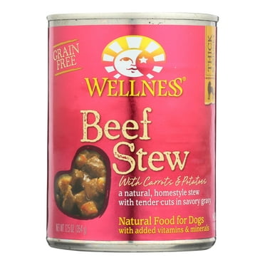 Wellness Dog Food Stew Beef and Carrot Pate Can 12.5 oz (Pack Of 10)