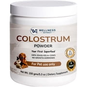 Bovine Colostrum Powder for Pets 5.3 oz 150g   100% Grass-Fed Bovine Colostrum, Natural Immune & Gut Health Support, Colostrum for Dogs, Cats & Puppies, Dog Supplements for Skin & Coat Health