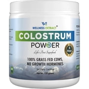 Bovine Colostrum Powder, Unflavored, 100% Grass-Fed, Collected Within 6 Hrs of Calving, Rich in Protein, IgG, IgA, Lactoferrin, Colostrum Supplement for Immunity, Gut & Muscle Recovery, 150g