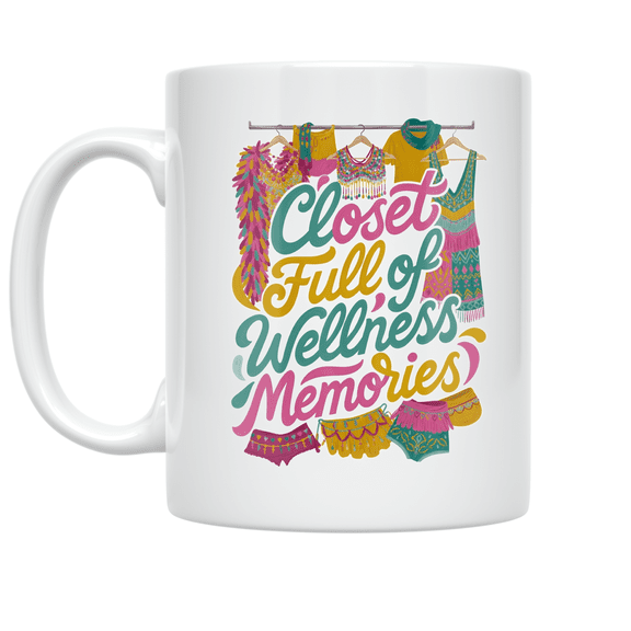 Wellness Festival Merch - Wellness Enthusiast - 11 oz Ceramic Coffee Mug