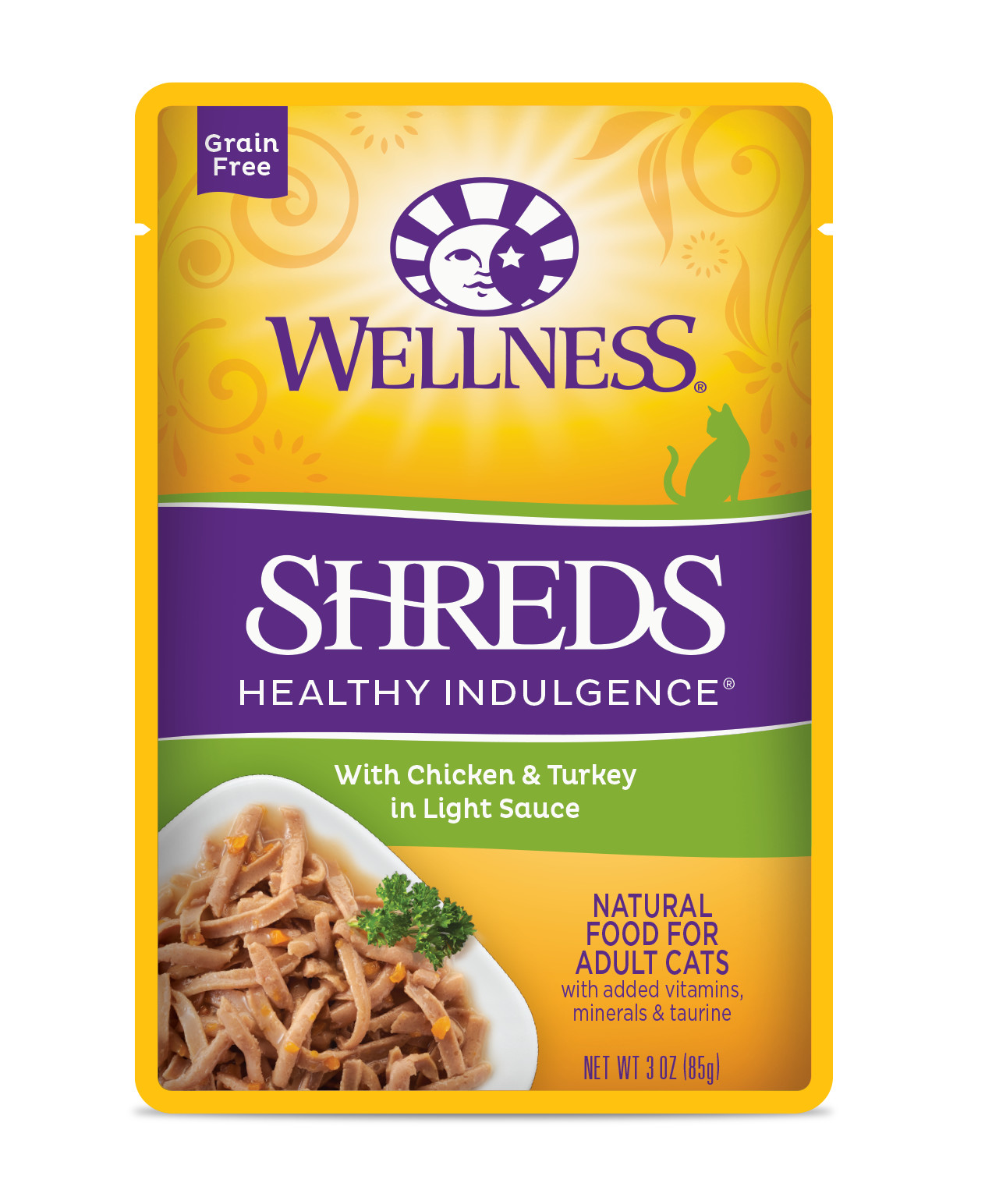 Wellness Healthy Indulgence Shreds with Chicken & Turkey in Light Sauce - image 1 of 4