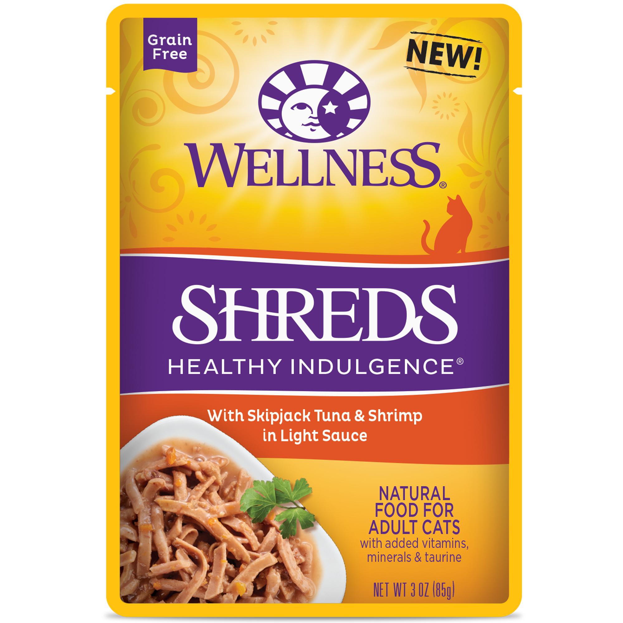 Wellness Healthy Indulgence Shreds with Tuna & Shrimp in Light Sauce - image 1 of 3