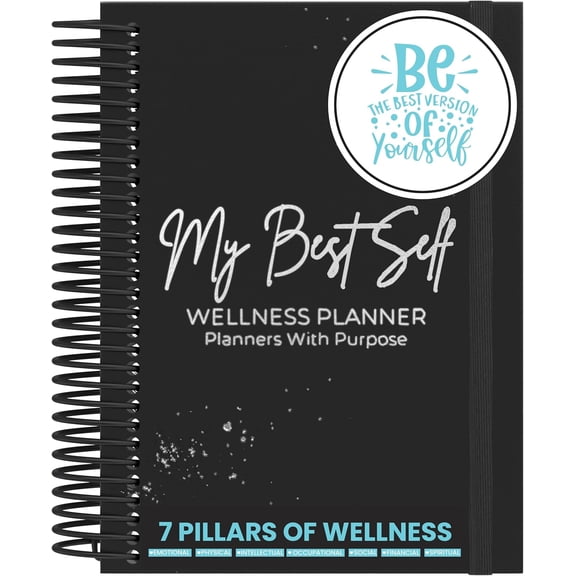 Wellness Journal, Self Care Journal for Women & Men | Wellness Planner, Health Journal, Prompts for Mental Health, Self Love Diary, Goal Setting, Best Me & Self Help Journal