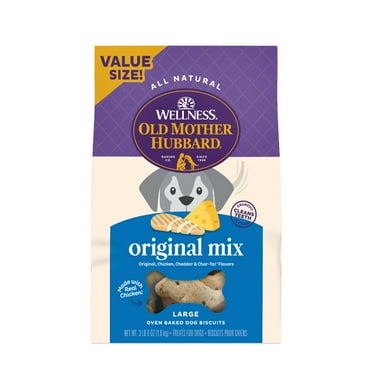 Wellness Old Mother Hubbard Classic Original Mix Natural Large Biscuits Dog Treats, 3.5 lb bag
